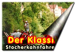 Stocherkahn Tübingen. Schmidt's Stocherkahnfahrten Romantik-Fahrt